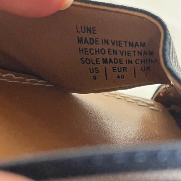 Crown Vintage Woman’s Striped Stretch Ankle Heel Shoes Sandals Size 9 - Picture 8 of 9